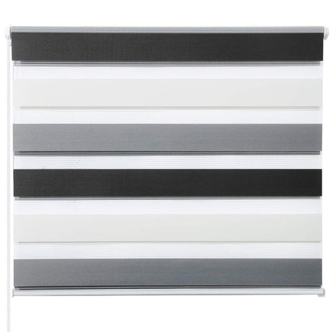 Rootz Double Roller Blind - Window Shade - Privacy Screen - Durable & Adjustable - White, Gray, Anthracite - 70x220cm