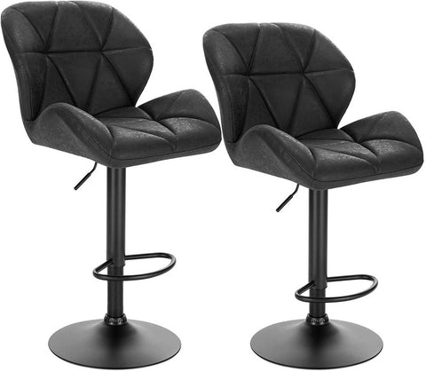 Rootz Bar Stool - Adjustable Counter Chair - Swivel Barstool - Ergonomic Design - Modern Look - Easy Assembly - 94cm-116cm x 50cm x 40cm