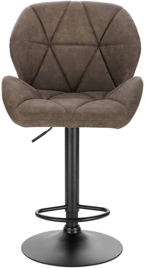 Rootz Bar Stool Set - Counter Stools - Adjustable Bar Chairs - Ergonomic Design - Durable Faux Leather - Stable Metal Base - 94cm-116cm x 50cm x 40cm