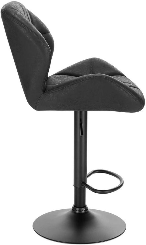 Rootz Bar Stool - Adjustable Counter Chair - Swivel Barstool - Ergonomic Design - Modern Look - Easy Assembly - 94cm-116cm x 50cm x 40cm