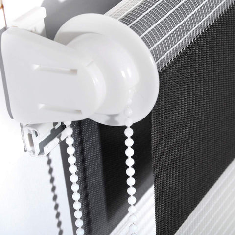 Rootz Double Roller Blind - Window Shade - Privacy Screen - Durable Polyester - Dimensions 80x220cm - Easy Installation - Light Control & Privacy
