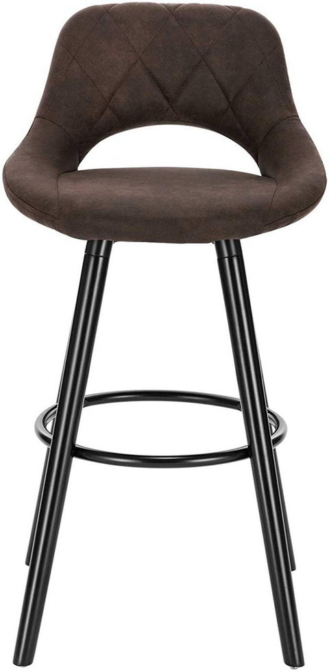 Rootz Set of 2 Bar Chairs - Counter Stools - Kitchen Stools - Comfortable Seating - Easy Maintenance - Durable Build - 43cm x 43cm x 91cm