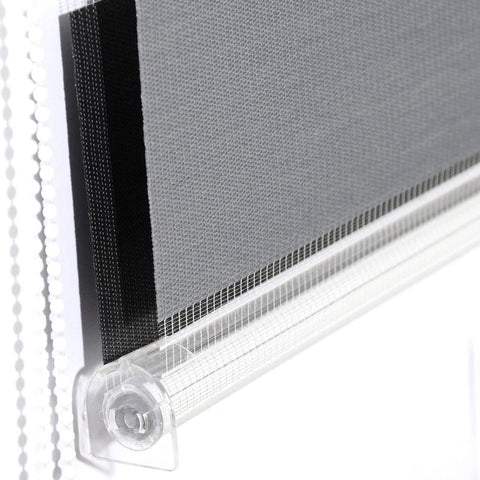 Rootz Double Roller Blind - Shade - Privacy Screen - Sun Protection - 85x150cm - Easy Installation - Enhances Living Rooms
