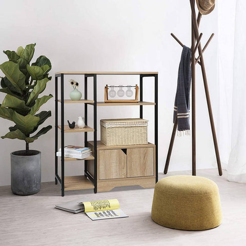 Rootz Multifunctional Standing Shelf - Bookcase - Storage Organizer - Large Capacity - Durable Build - Eco-Friendly - 80cm x 35cm x 97cm