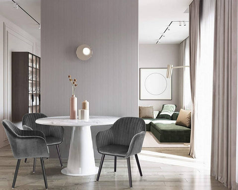 Rootz Set of 2 Dining Chairs - Velvet Chairs - Ergonomic Seating - Comfortable & Durable - Easy Assembly - 81cm x 40cm x 47cm