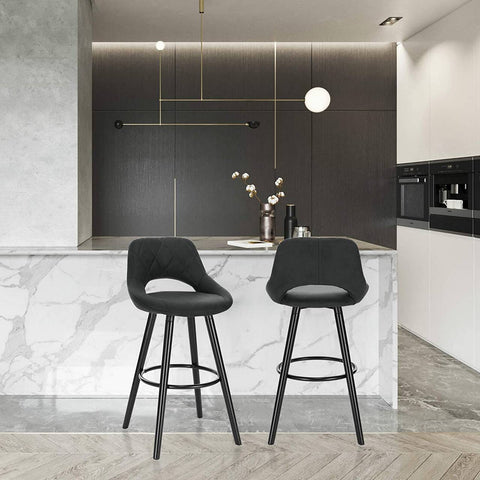 Rootz Scandinavian Bar Stool - Counter Stool - High Chair - Ergonomic Design - Sturdy Beech Wood - Stylish Modern Look - 91cm x 43cm x 43cm