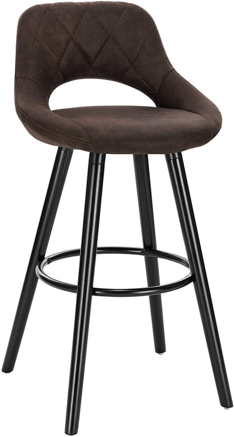 Rootz Scandinavian Bar Stool - Counter Stool - High Chair - Comfortable Seating - Ergonomic Support - Durable Build - 91cm x 43cm x 43cm
