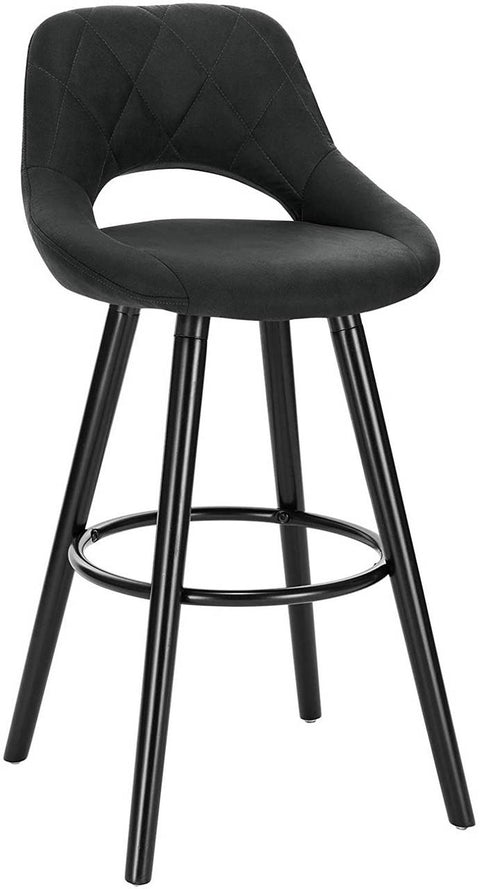 Rootz Scandinavian Bar Stool - Counter Stool - High Chair - Ergonomic Design - Sturdy Beech Wood - Stylish Modern Look - 91cm x 43cm x 43cm