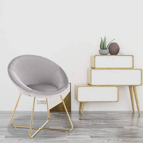 Rootz Velvet Dining Chair - Ergonomic Chair - Stylish Seating - Comfortable & Supportive - Durable & Stable - Floor-Safe Design - 76cm x 36cm x 40cm