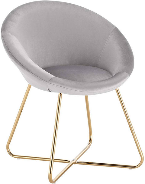 Rootz Velvet Dining Chair - Ergonomic Chair - Stylish Seating - Comfortable & Supportive - Durable & Stable - Floor-Safe Design - 76cm x 36cm x 40cm