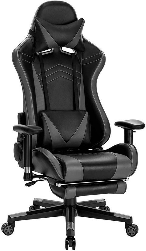 Rootz Ultimate Comfort Gaming-stoel - Ergonomische bureaustoel - Verstelbare computerstoel - Hoge rugleuning - Verstelbare hoogte 43-51 cm - Kantelen 90-155 graden - Zitmaat 55 cm x 62 cm