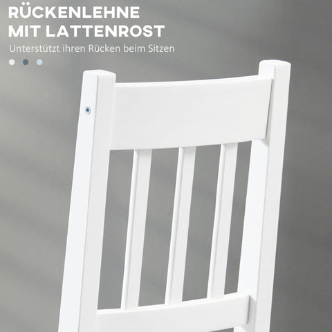 Rootz Set of 2 Dining Room Chairs - Kitchen Chairs - Dining Seats - Comfort, Style, Quality - 46.5D x 41W x 85.5H cm - Pinewood