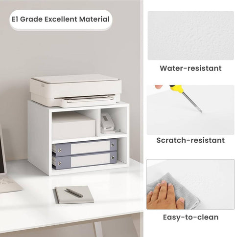 Rootz Printer Stand with Wheels - Rolling Office Cabinet - Filing Cabinet - E1 Wood Material - 40cm x 35cm x 30cm