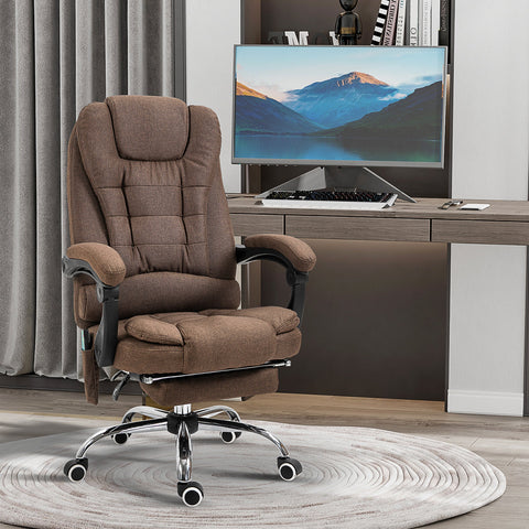 Rootz Executive Massage Chair - Office Chair - Relaxing Seat - Heated Function - 65cm x 70cm x 111-119cm