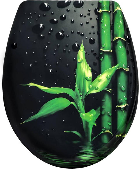 Rootz Duroplastic Toilet Seat - Soft Close Lid - Antibacterial - Duroplast Material - 45.5cm x 37.1cm x 1.8cm