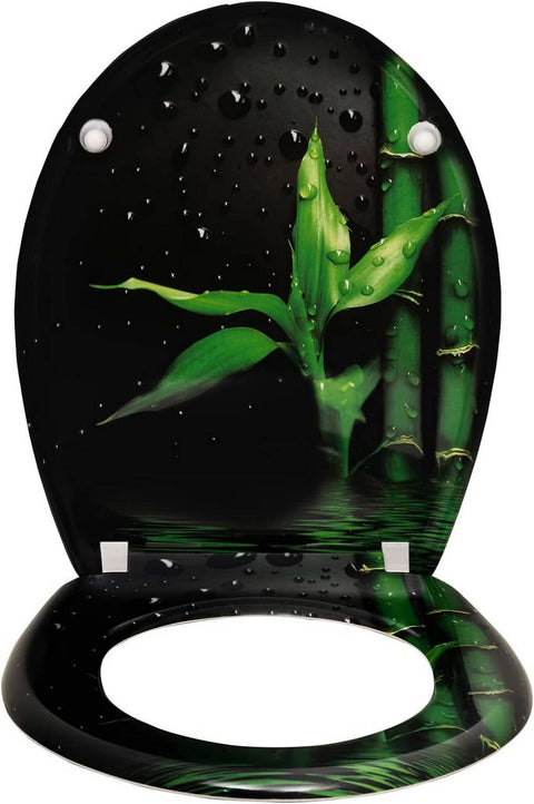 Rootz Duroplastic Toilet Seat - Soft Close Lid - Antibacterial - Duroplast Material - 45.5cm x 37.1cm x 1.8cm