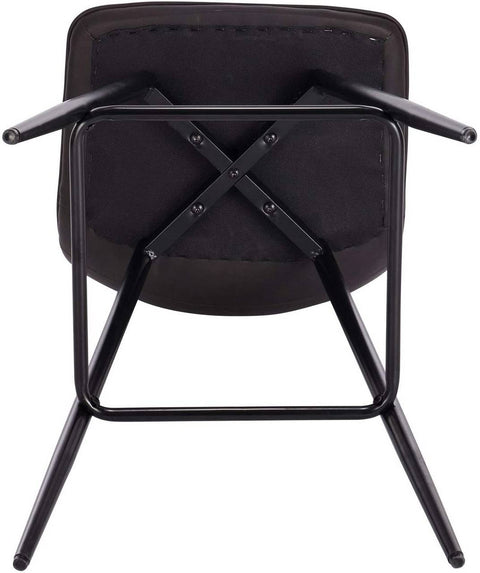 Rootz Bar Stool - Designer Bar Chair - Counter Stool - Faux Leather - Metal Legs - Comfortable & Durable - Versatile Design - 43cm x 35.5cm x 87.5cm (Seat Height: 64cm)