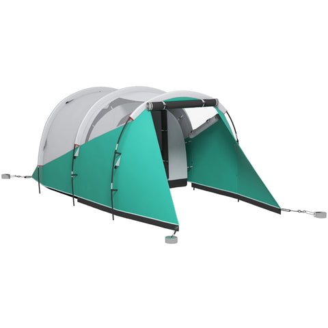 Rootz Camping Tent - Family Tent - Tunnel Tent - Waterproof - Durable Groundsheet - Convenient Lighting - 460cm x 260cm x 190cm