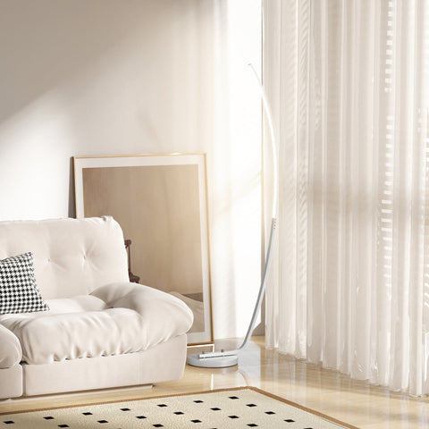 Rootz LED Base Lamp - Modern Floor Lamp - Dimmable Light - Foot Switch Control - 46cm x 25cm x 147cm