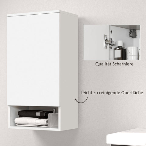 Rootz Wall-Mounted Bathroom Cabinet - Wall Cabinet - Adjustable Shelves - Maximize Storage - 40cm x 27cm x 77cm