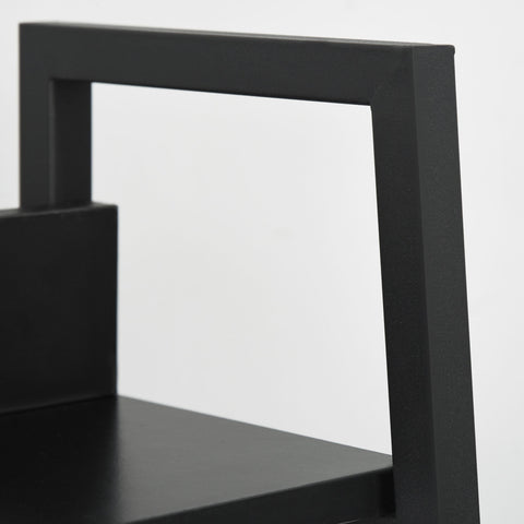 Rootz Bookcase Shelf - Industrial Storage - 5 Level Shelving Unit - Optimizes Space - 70L x 35B x 149.5H cm - Black