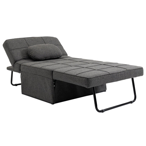 Rootz 3-in-1 Armchair Bed - Convertible Chair - Adjustable Lounger - 200kg Load Capacity - 95cm x 179cm x 78cm
