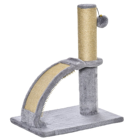 Rootz Cat Scratching Post - Cat Tree Pole - Scratching Board - Jute Post - Furniture Protector - 34cm x 24cm x 43cm