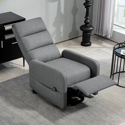 Rootz Electrical Relaxation Armchair - Power Recliner - TV Chair - Standing Aid - 62cm x 86.5cm x 105cm - Soft Foam Comfort