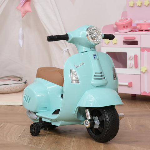 Rootz VESPA Electric Motorcycle for Kids - Children's Ride-On Bike - Toddler Electric Scooter - Realistic Driving Experience - Enhanced Safety - Comfortable Ride - 66.5cm x 38cm x 52cm - PP Plastic & Metal
