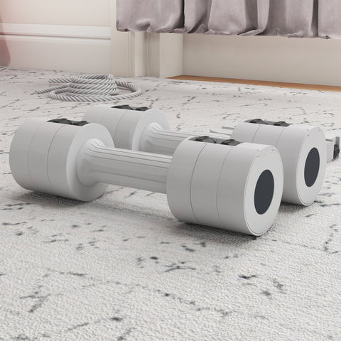 Rootz Adjustable Dumbbells Set - Weights - Fitness Weights - Portable & Compact - 7.5cm x 26.5cm - Boost Strength & Endurance