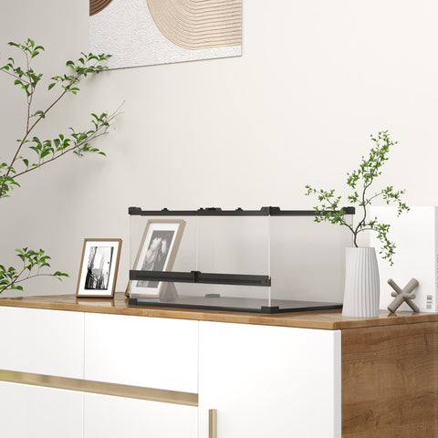 Rootz Glass Terrarium for Reptiles - Vivarium - Waterproof Vivarium - Increased Floor - 50cm x 30cm x 25cm