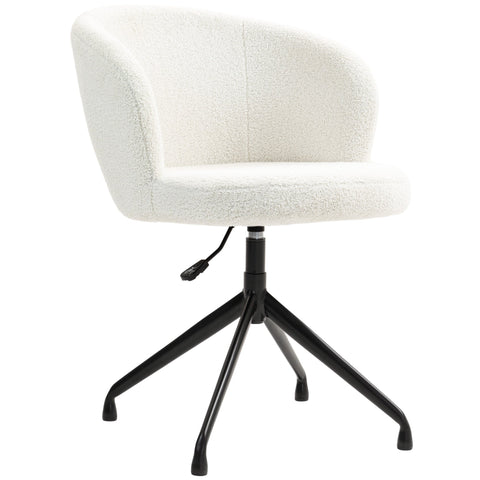 Rootz Ergonomic Office Chair, Swivel Chair - Height Adjustable, Max Load 120kg, 62x64x83-89cm, Modern Design - White
