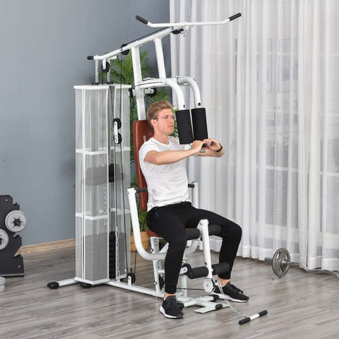 Rootz Gym Strength Station - Home Fitness Solution - Multi-Gym - Durable Steel Frame - Full-Body Workout - Comfortable & Safe - 150cm x 110cm x 210cm