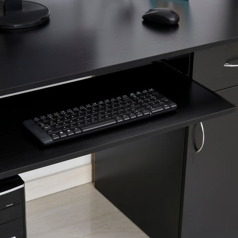 Rootz Computer Desk - Multifunctional Desk - Workstation - Ample Storage - MDF - 120 x 60 x 74 cm