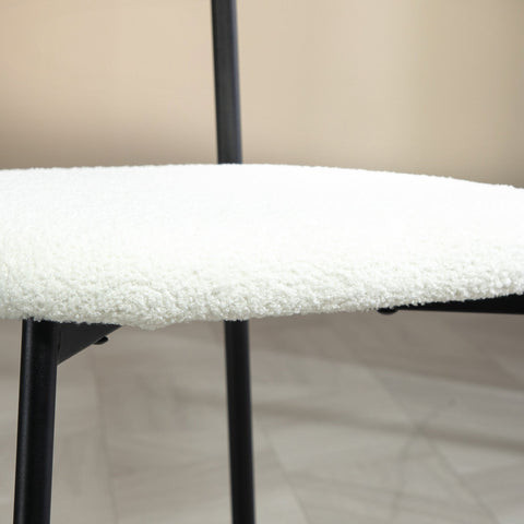 Rootz 2 Piece Set Dining Room Chairs - Kitchen Chairs - Modern Seatings - Soft Web Fur - 46cm W x 48cm D x 72cm H