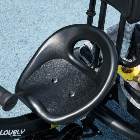 Rootz 6-in-1 Children's Tricycle - Kids Trike - Toddler Bike - Optimal Balance - Enhanced Safety - Adjustable Design - 95cm x 50cm x 106cm - Metal, Plastic, Polyester - Gray