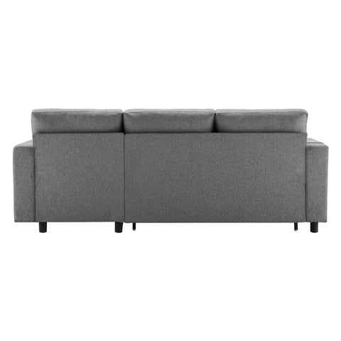 Rootz L-Shaped Sofa Bed - Convertible Couch - Sleeper Sofa - Bed Function - 219cm x 142.5cm x 70.5cm