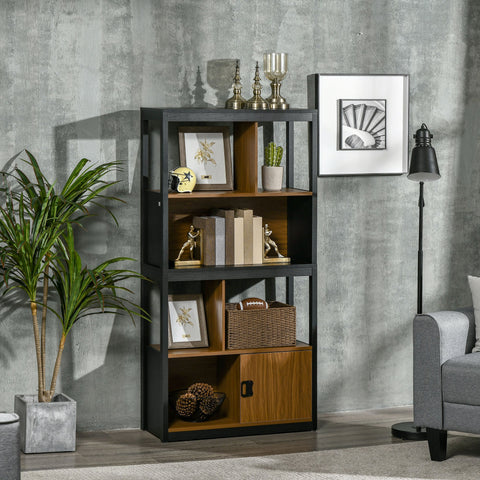 Rootz Bookcase Shelf Storage Rack - Modern Book Shelf - Storage Unit - Versatile Storage - 76.5cm x 30cm x 150cm