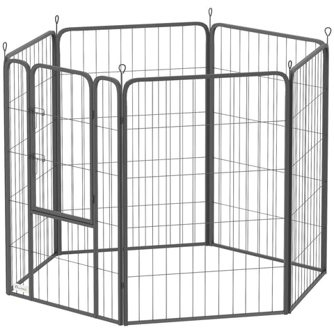 Rootz Dog Playpen - Puppy Enclosure - Pet Fence - Robust & Foldable - 136cm x 68cm x 100cm