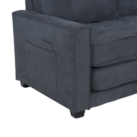 Rootz Modern 2-Seater Sofa Bed - Convertible Couch - Sleeper Sofa - Double-Layer Padding - 151L x 75W x 86H cm