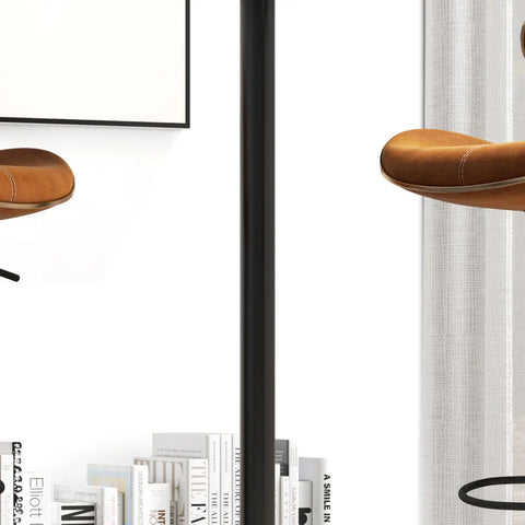 Rootz Bartafel - Tafel voor 2 personen - Modern design - Ronde tafel - Gepoedercoat staal - Zwart - 60 x 60 x 102 cm