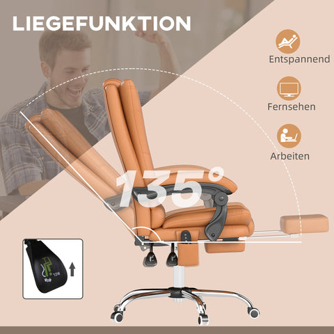 Rootz Massage Office Chair - Desk Chair - Swivel Chair - Heating & Massage - 64cm x 110-118cm - Comfort & Adjustability