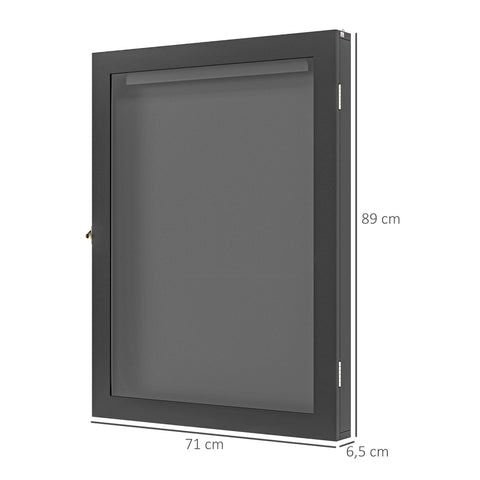 Rootz Frame-Box T-Frame - Jersey Display Case - Sports Memorabilia Frame - Dust Protection - 71cm x 6.5cm x 89cm
