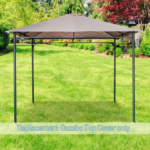 Rootz Gazebo Roof Replacement - Canopy Cover - Pavilion Top - Durable & Weather-Resistant - Water & UV Resistant - Easy Installation - L298 x W295 cm - Polyester Fabric
