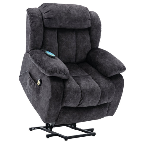 Rootz Power Massage Recliner - Heated Lounge Chair - Vibrating Relaxation Chair - Ultimate Comfort - 92cm x 102cm x 100cm
