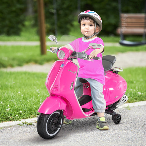 Rootz Children's Electric Motorcycle - Ride-On Toy - Kids Scooter - MP3 & LED Lights - Faux Leather - 108 x 49 x 75 cm