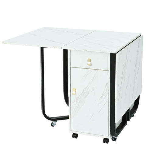 Rootz Foldable Dining Table - Convertible Table - Multi-Use Table - Elegant Design - 150cm x 80cm x 76cm