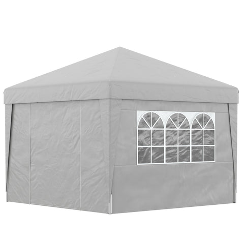 Rootz Foldable Garden Pavilion - Party Tent - Event Canopy - UV Protection 30+ - 298cm x 298cm x 288cm - Includes Transport Bag