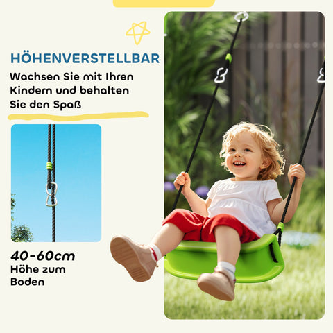 Rootz Children's Outdoor Skelset - Kids Swings - Playground Set - Weather-Resistant - 215cm x 180cm x 182cm