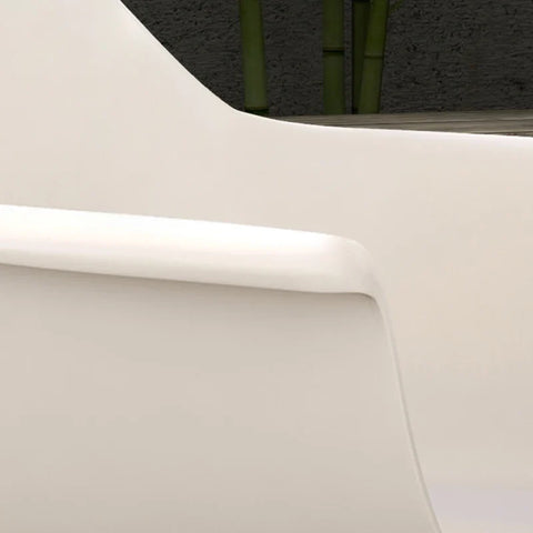 Rootz Set of 4 Garden Chairs - Outdoor Chairs - Garden Dining Chair - Modern Design - Gray - 59 cm x 55 cm x 84 cm